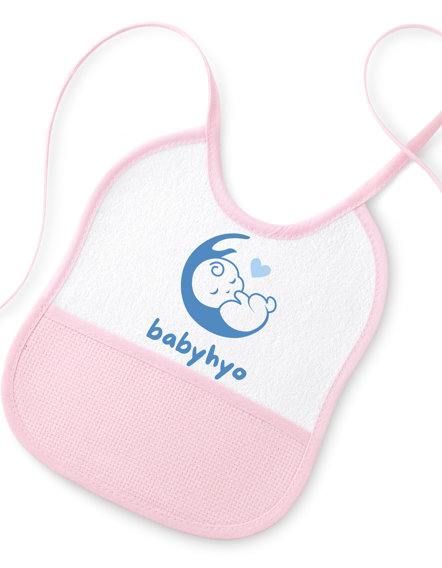 Babyhyo™ Soft Cotton Baby Bib – Adjustable Feeding & Drool Bib for Newborns and Toddlers